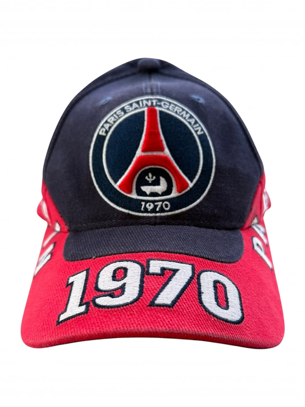 VTG 2003 Paris Saint-Germain PSG 1970 Navy Red Embroidered Adjustable Hat Cap